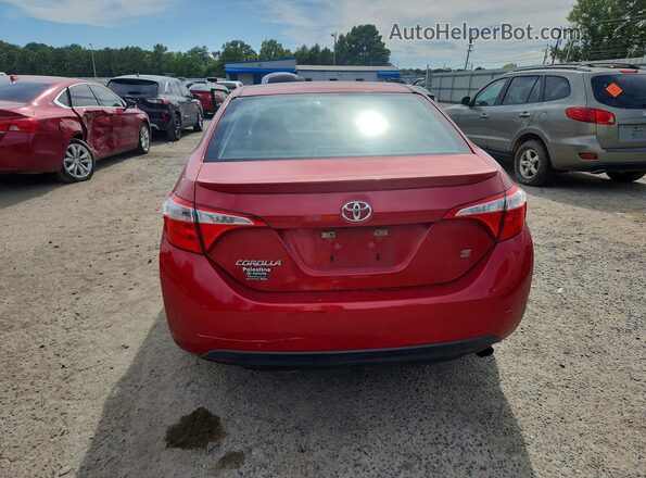 5YFBURHE4GP376427 2016 TOYOTA COROLLA Красный Вид сзади