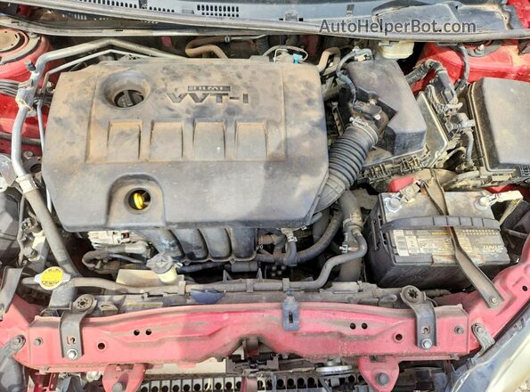 5YFBURHE4GP376427 2016 TOYOTA COROLLA Красный Вид задней части салона