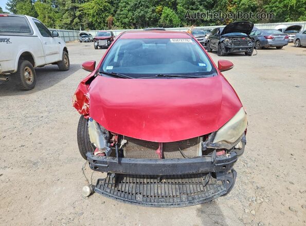 5YFBURHE4GP376427 2016 TOYOTA COROLLA Красный Вид спереди