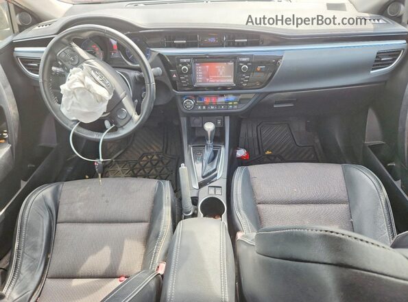 5YFBURHE4GP376427 2016 TOYOTA COROLLA Красный Вид панели приборов