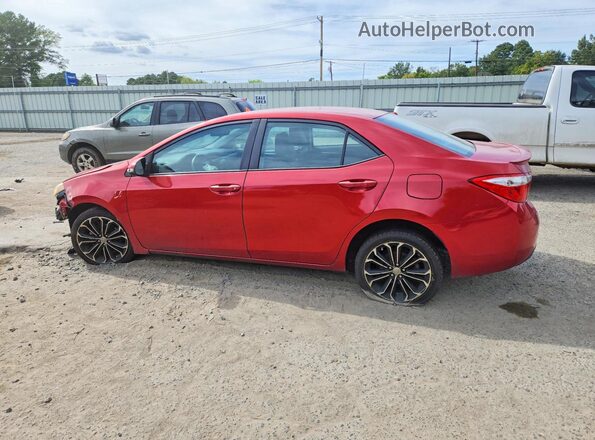 5YFBURHE4GP376427 2016 TOYOTA COROLLA Красный Задняя левая четверть