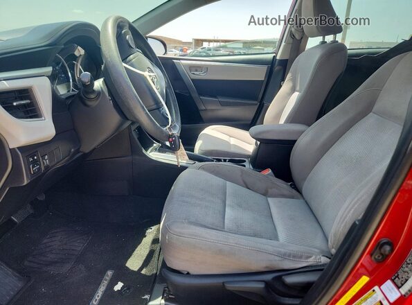 5YFBURHE4GP378341 2016 TOYOTA COROLLA Red Widok wnętrza z przodu