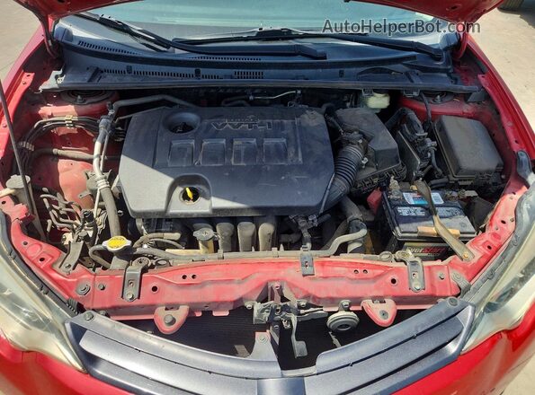 5YFBURHE4GP378341 2016 TOYOTA COROLLA Red Widok wnętrza z tyłu