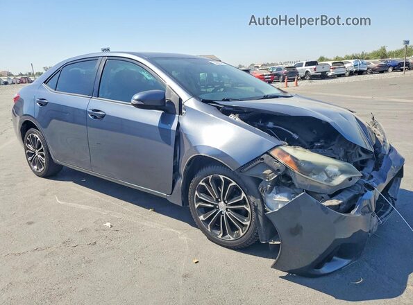 5YFBURHE4GP404923 2016 TOYOTA COROLLA Gray წინა მარჯვენა