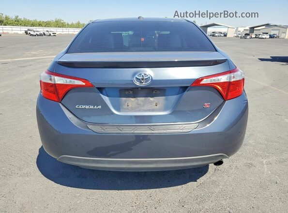 5YFBURHE4GP404923 2016 TOYOTA COROLLA Gray უკანა ხედი