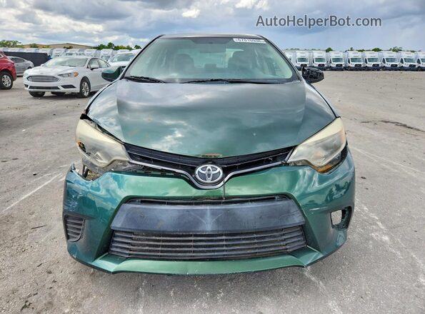 5YFBURHE4GP419566 2016 TOYOTA COROLLA Зеленый Вид спереди