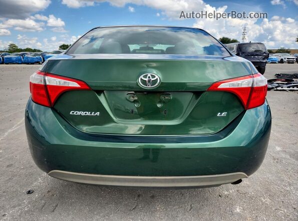 5YFBURHE4GP419566 2016 TOYOTA COROLLA Зеленый Вид сзади