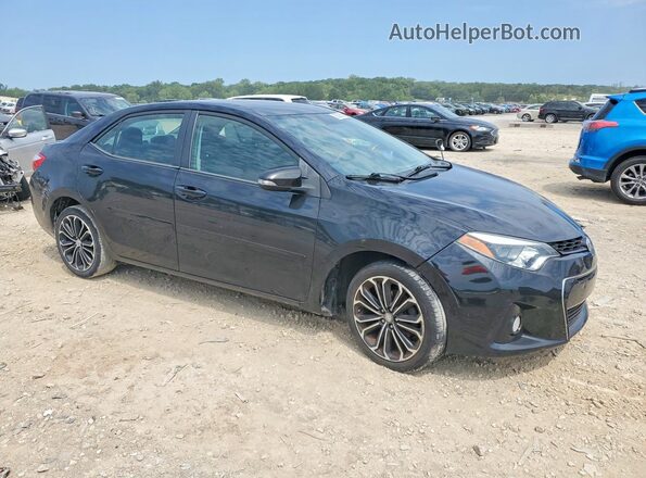 5YFBURHE4GP456908 2016 TOYOTA COROLLA Black Przód prawy
