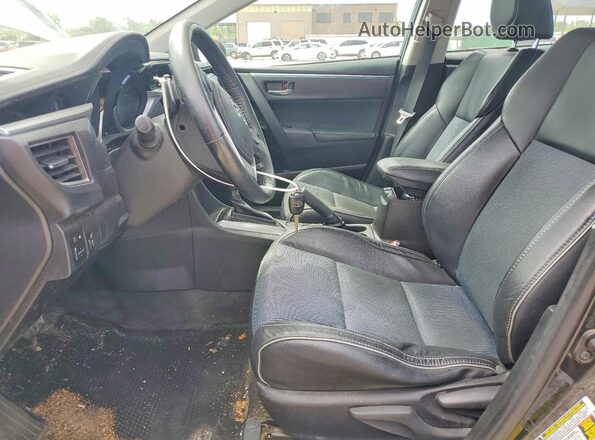 5YFBURHE4GP456908 2016 TOYOTA COROLLA Black Widok wnętrza z przodu
