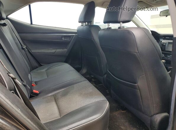 5YFBURHE4GP456908 2016 TOYOTA COROLLA Black Widok tylnych siedzeń
