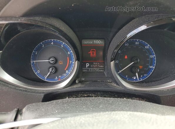 5YFBURHE4GP456908 2016 TOYOTA COROLLA Black Widok zestawu wskaźników