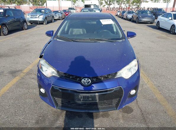 5YFBURHE4GP467245 2016 TOYOTA COROLLA Синий Вид щитка приборов