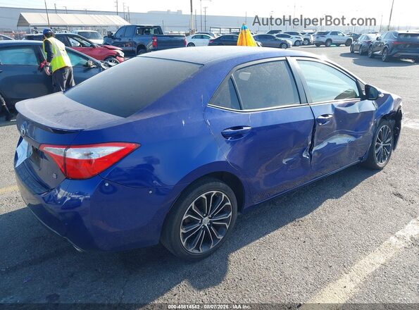 5YFBURHE4GP467245 2016 TOYOTA COROLLA Синий Задняя правая четверть