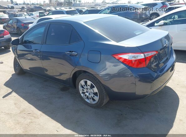 5YFBURHE4GP498320 2016 TOYOTA COROLLA Серый Задняя левая четверть