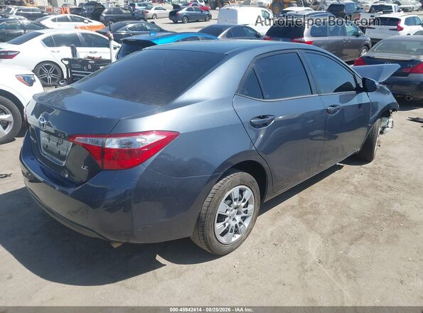 5YFBURHE4GP498320 2016 TOYOTA COROLLA Серый Задняя правая четверть