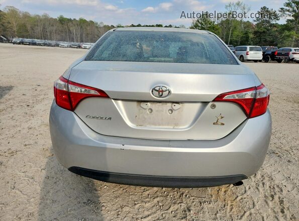 5YFBURHE4GP501314 2016 TOYOTA COROLLA Silver Հետևի տեսք