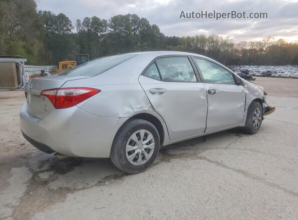 5YFBURHE4GP501314 2016 TOYOTA COROLLA Silver Հետևի աջ
