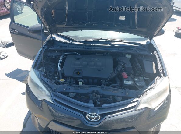 5YFBURHE4GP505301 2016 TOYOTA COROLLA Black Вид ззаду