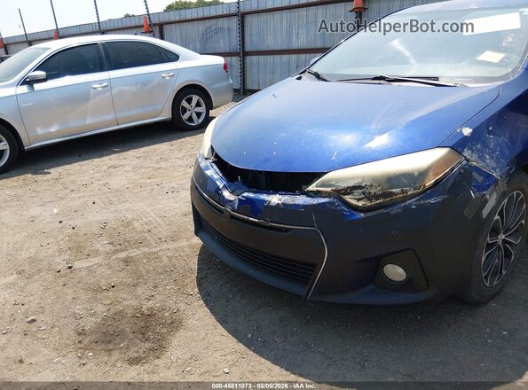 5YFBURHE4GP508988 2016 TOYOTA COROLLA Blue Вид спереду