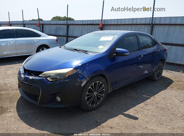 5YFBURHE4GP508988 2016 TOYOTA COROLLA Blue Передня ліва чверть