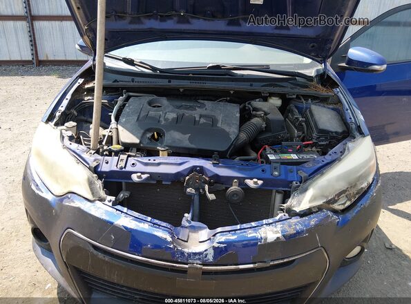 5YFBURHE4GP508988 2016 TOYOTA COROLLA Blue Вид ззаду