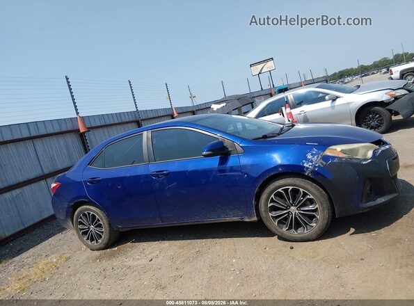 5YFBURHE4GP508988 2016 TOYOTA COROLLA Blue Вид задньої частини салону