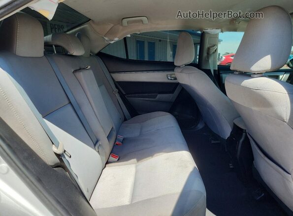 5YFBURHE4GP527170 2016 TOYOTA COROLLA Silver უკანა სავარძლების ხედი
