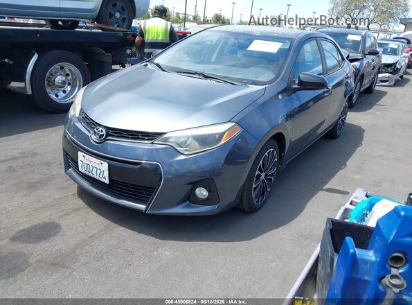 5YFBURHE4GP540386 2016 TOYOTA COROLLA Gray Առջևի ձախ երեք քառորդ տեսարան