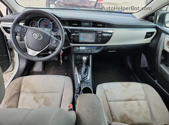 5YFBURHE4GP563005 2016 TOYOTA COROLLA White Dashboard view