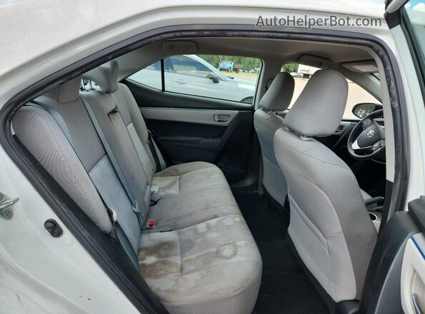 5YFBURHE4GP563005 2016 TOYOTA COROLLA White Rear seats view