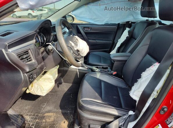 5YFBURHE4GP566812 2016 TOYOTA COROLLA Red წინა სალონის ხედი