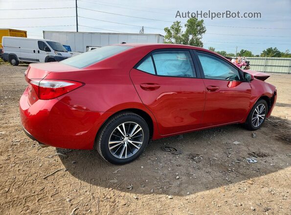 5YFBURHE4GP566812 2016 TOYOTA COROLLA Red უკანა მარჯვენა