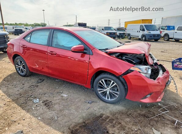 5YFBURHE4GP566812 2016 TOYOTA COROLLA Red წინა მარჯვენა