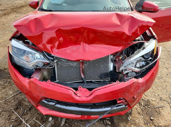 5YFBURHE4GP566812 2016 TOYOTA COROLLA Red უკანა სალონის ხედი