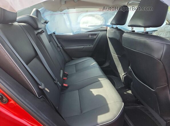 5YFBURHE4GP566812 2016 TOYOTA COROLLA Red უკანა სავარძლების ხედი