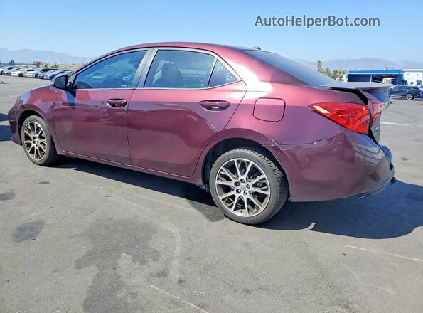 5YFBURHE4HP573101 2017 TOYOTA COROLLA Burgundy Trasero izquierdo