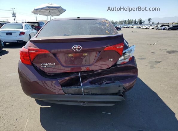 5YFBURHE4HP573101 2017 TOYOTA COROLLA Burgundy Vista trasera