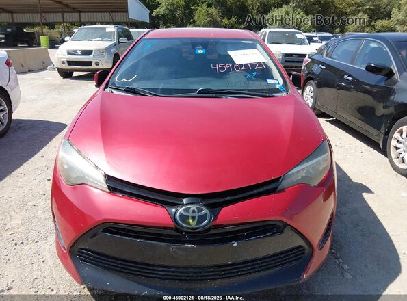 5YFBURHE4HP591825 2017 TOYOTA COROLLA Бордовый Вид спереди