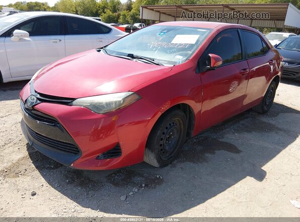 5YFBURHE4HP591825 2017 TOYOTA COROLLA Бордовый Передняя левая четверть
