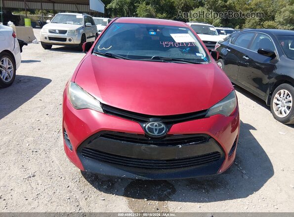 5YFBURHE4HP591825 2017 TOYOTA COROLLA Бордовый Вид щитка приборов