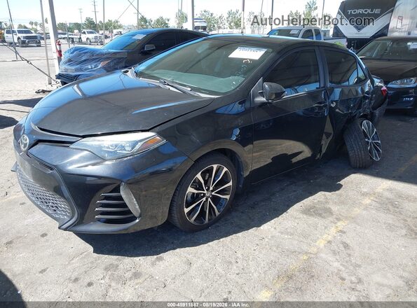 5YFBURHE4JP771473 2018 TOYOTA COROLLA Black Передня ліва чверть
