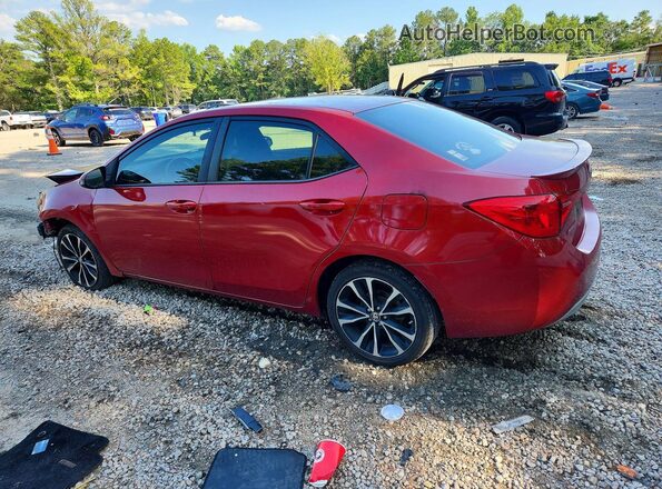5YFBURHE4JP799080 2018 TOYOTA COROLLA Red Tył lewy