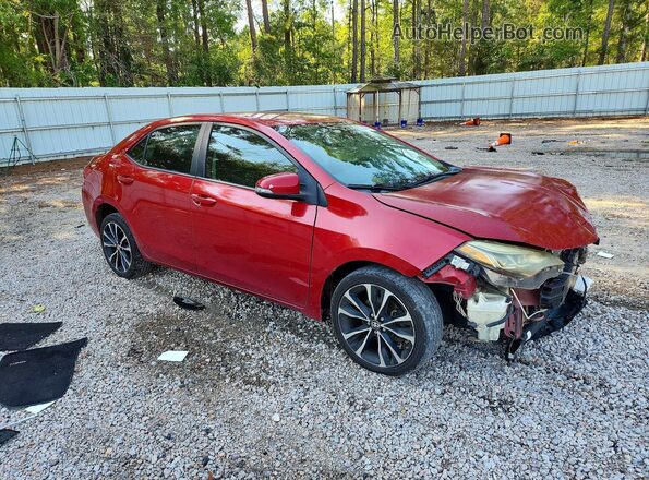 5YFBURHE4JP799080 2018 TOYOTA COROLLA Red Przód prawy