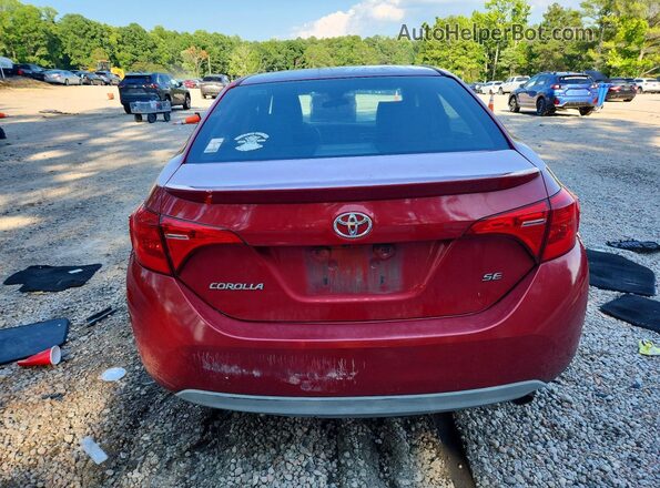 5YFBURHE4JP799080 2018 TOYOTA COROLLA Red Widok z tyłu