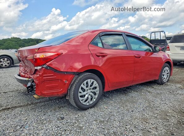 5YFBURHE4JP834183 2018 TOYOTA COROLLA Красный Задняя правая четверть