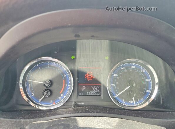 5YFBURHE4JP834183 2018 TOYOTA COROLLA Красный Вид щитка приборов