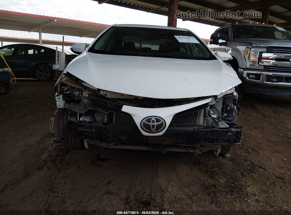 5YFBURHE4KP875480 2019 TOYOTA COROLLA White Instrument cluster view