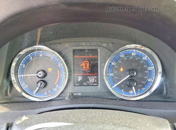 5YFBURHE4KP879903 2019 TOYOTA COROLLA Black Vista del cuadro de instrumentos