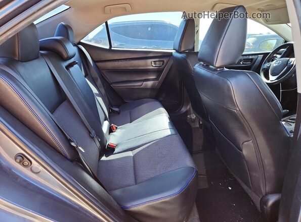 5YFBURHE4KP924239 2019 TOYOTA COROLLA Gray Rear seats view
