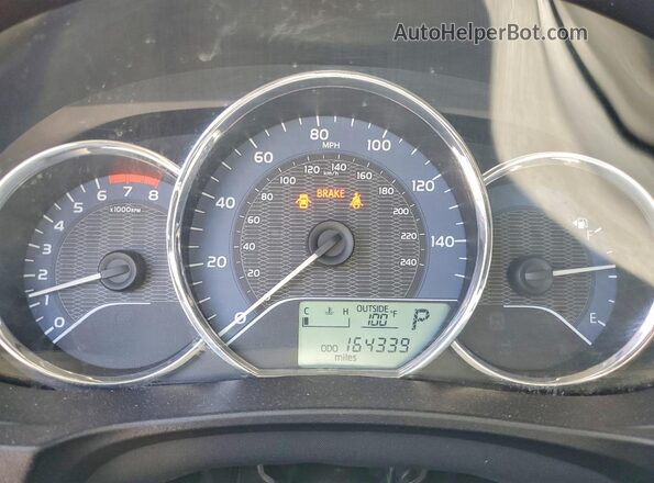 5YFBURHE5GP444069 2016 TOYOTA COROLLA Красный Вид щитка приборов